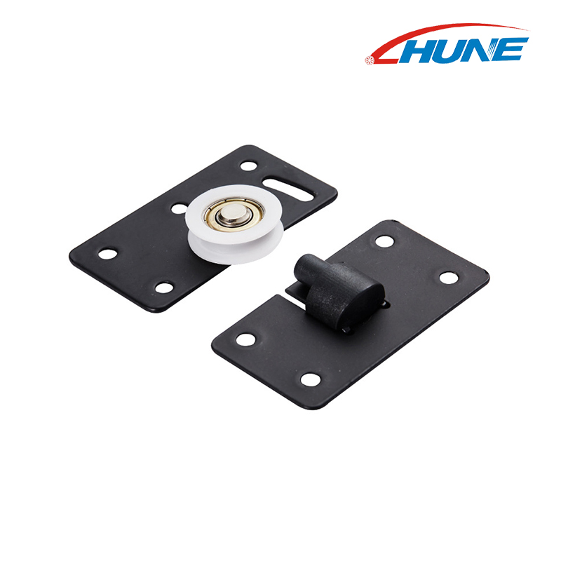 Wardrobe Crua-earraí Troscán Comh-Aireachta Doras Sleamhnáin Adjustable Roller Níolón Sleamhnáin Roller