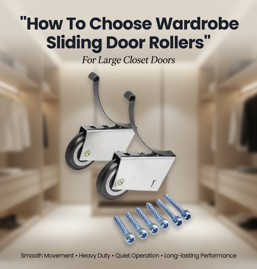  Conas Rollóir Doras Sleamhnáin Wardrobe a Roghnú Le haghaidh Doras Closet Móra